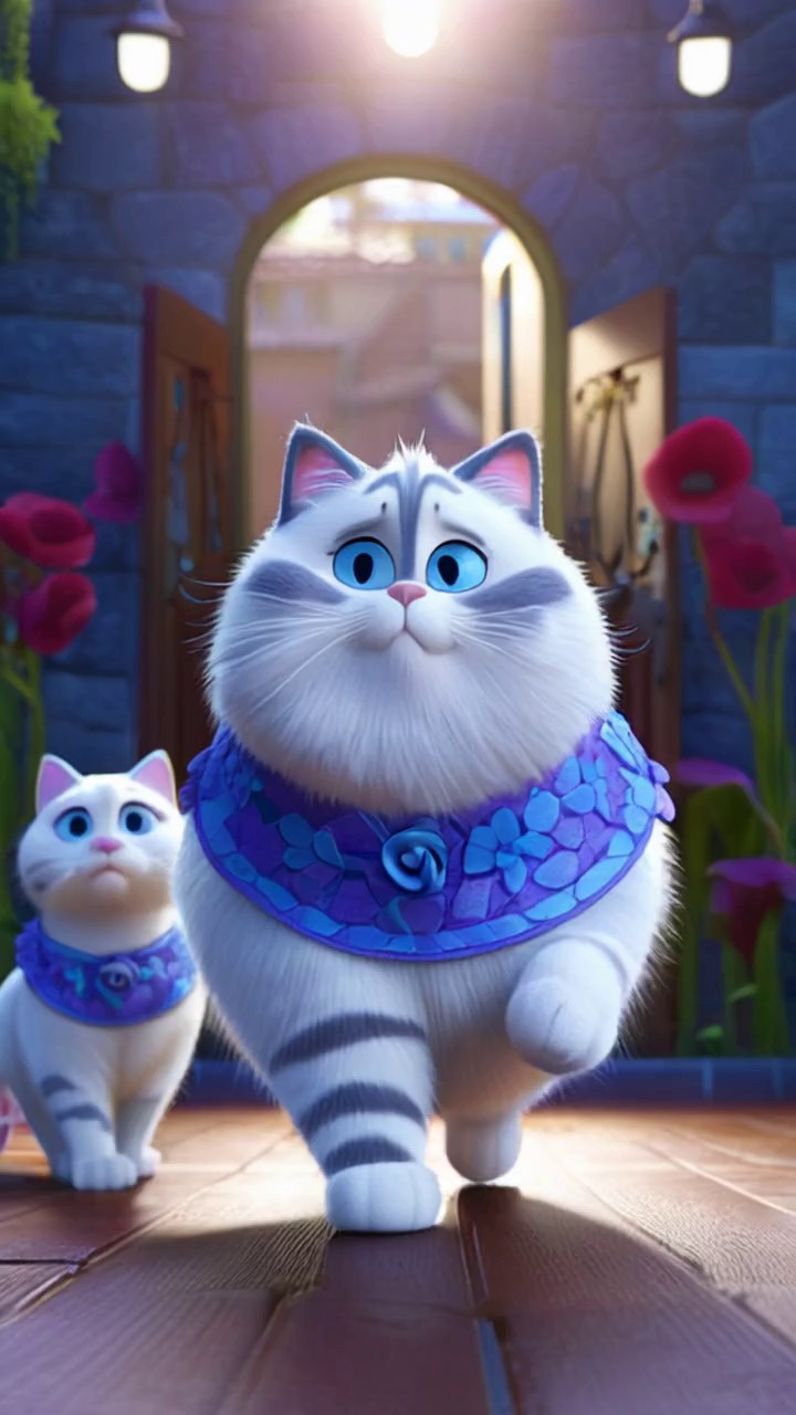 Samir Cat Adorable Cat Video: Turns It Into a Pixar Dream! | Generated by DomoAI